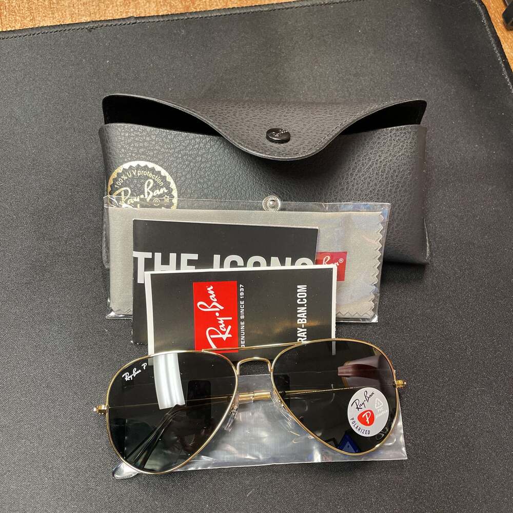 Ray-Ban RB3025 Metal POLARIZED Aviator Sunglasses For Men For Women